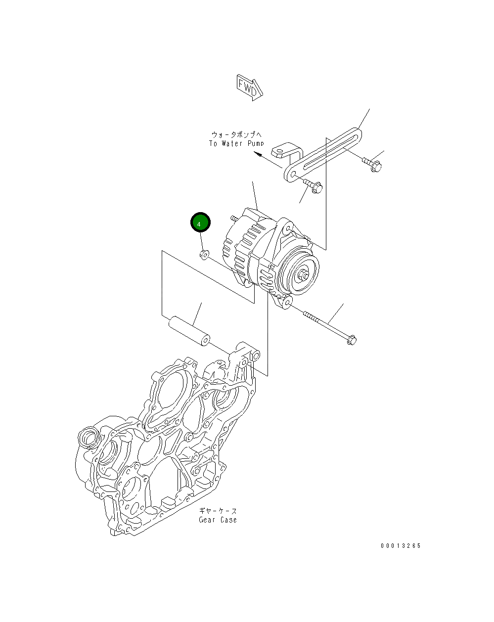 Гайка YM26306-100002 Komatsu