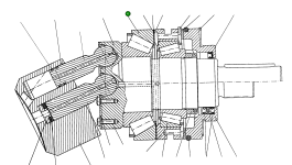 Конический роликовый подшипник 154687 Komatsu