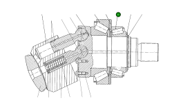 Конический роликовый подшипник 09154688 Komatsu
