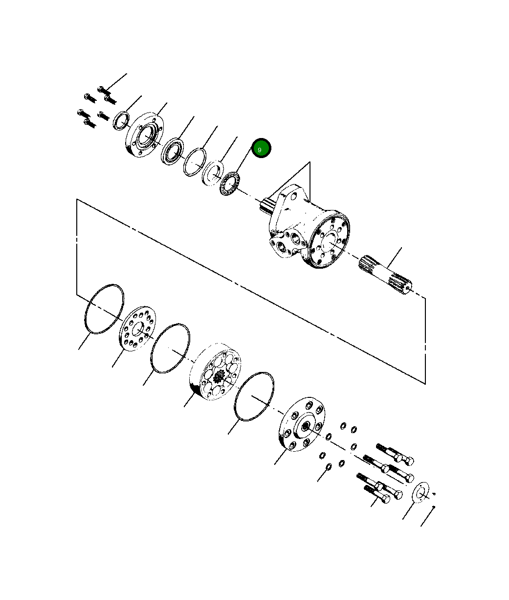 Игольчатый упорный подшипник 1287 289 H1 Komatsu