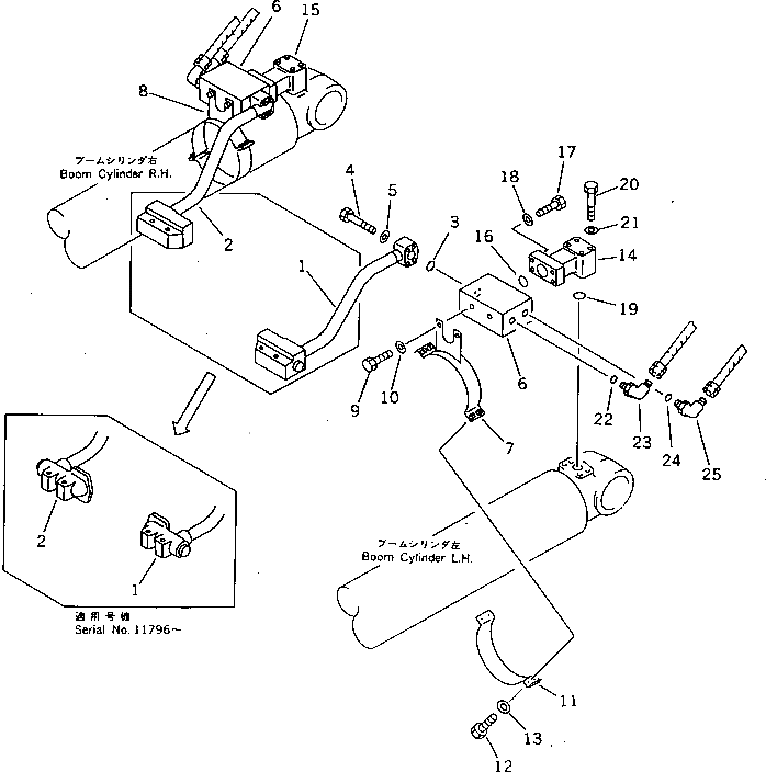 Правая лента 207-62-34490 Komatsu