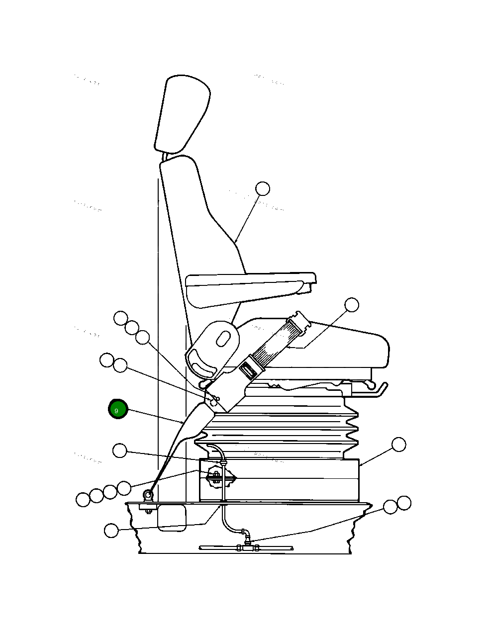 Страховочный ремень PB7240 Komatsu