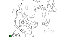 Шланг в сборе, 500MM 21M-46-14650 Komatsu