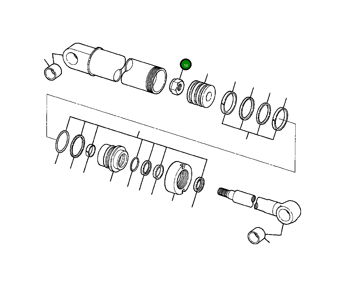 Гайка, 1 1/8NF LOCK 1120 595 C1 Komatsu