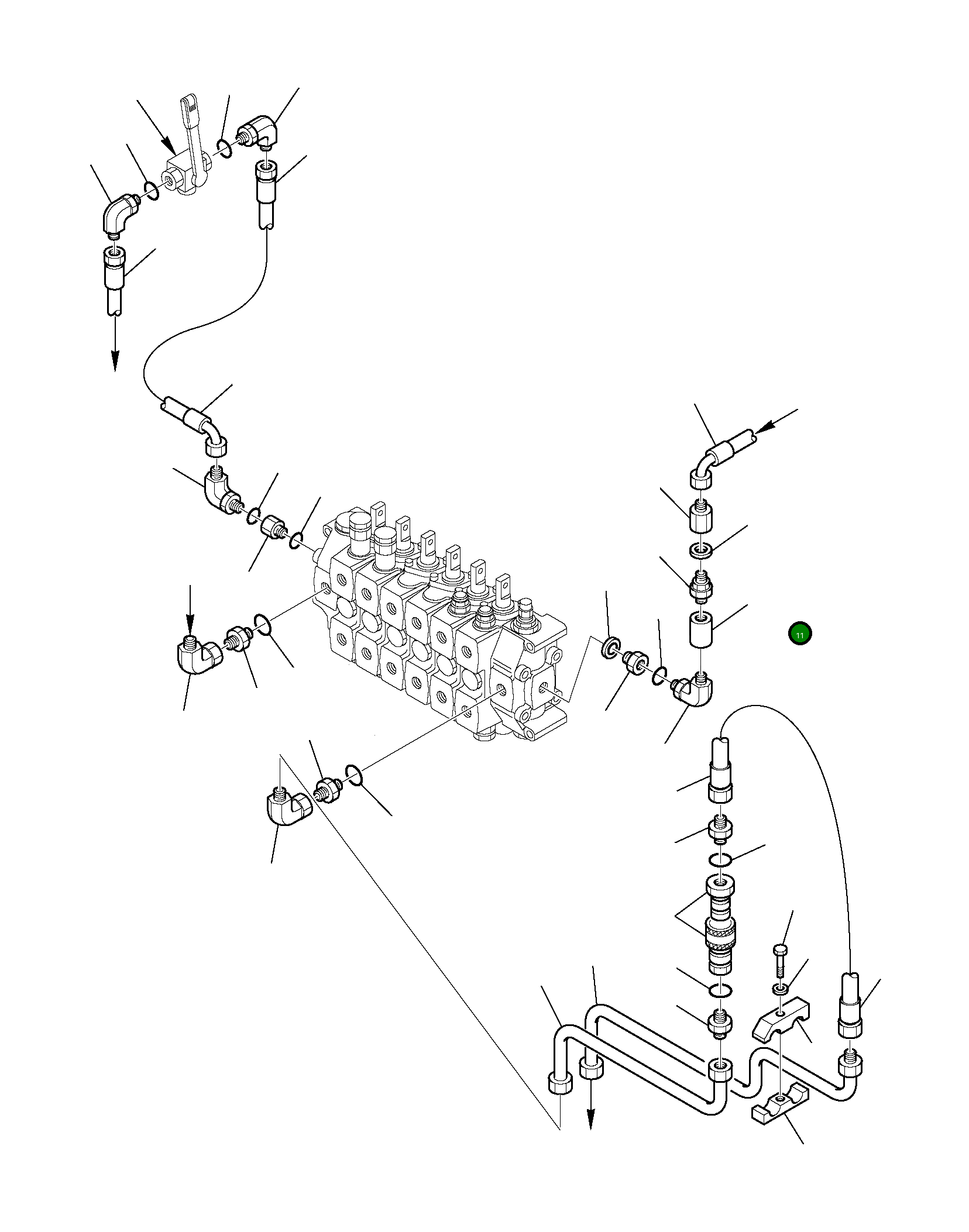 Втулка 500020032 Komatsu