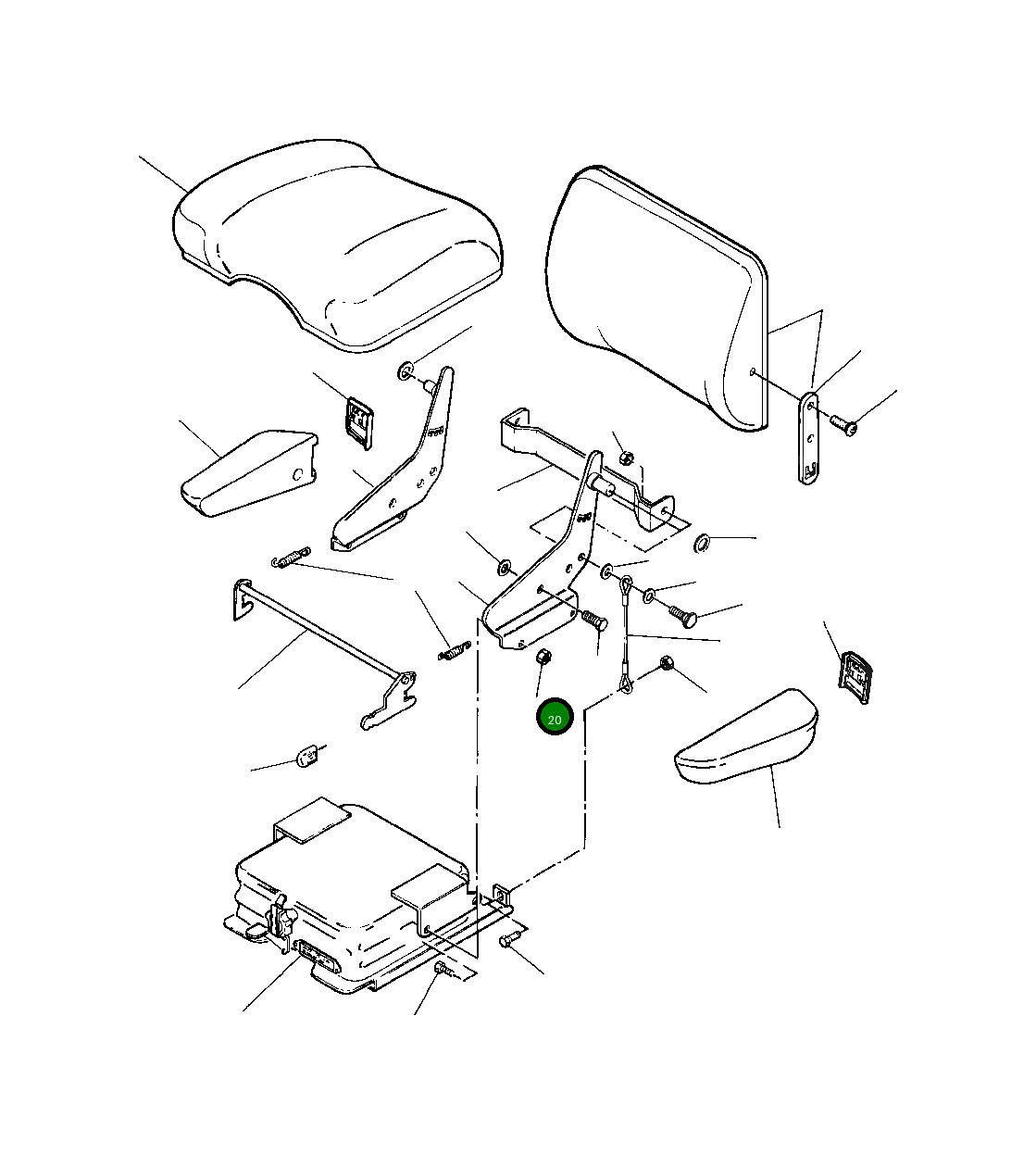 Стопорная гайка - 1/2NC 22 816 R1 Komatsu