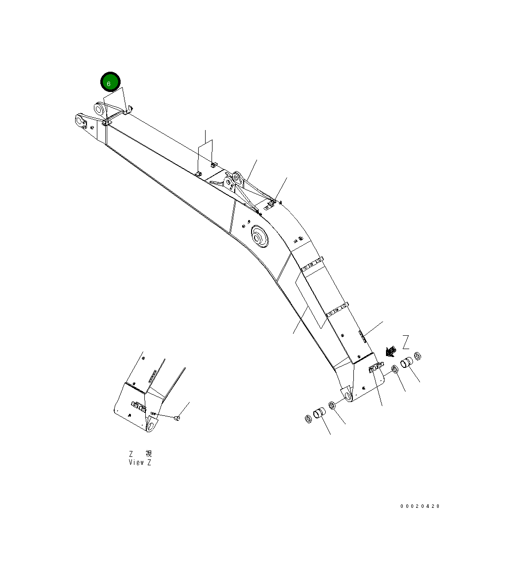 Сиденье 20Y-957-6470 Komatsu