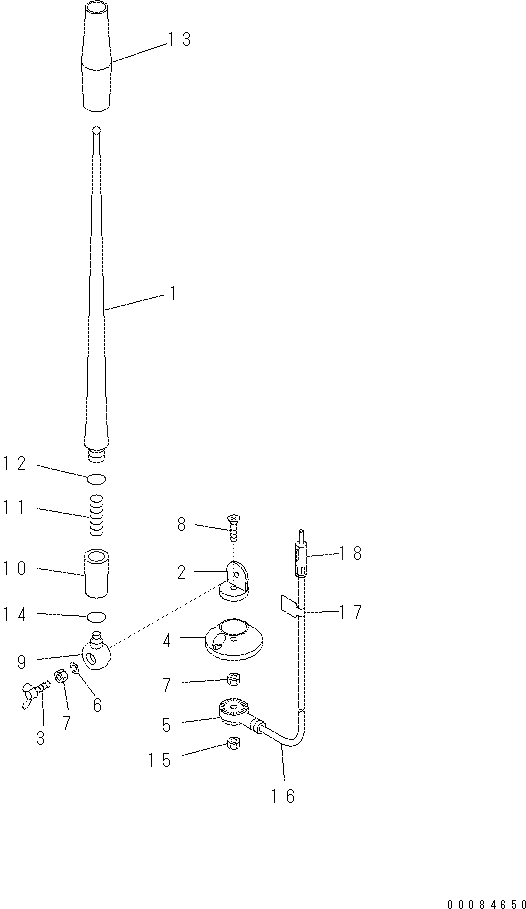 Гайка REU419B-418-C Komatsu