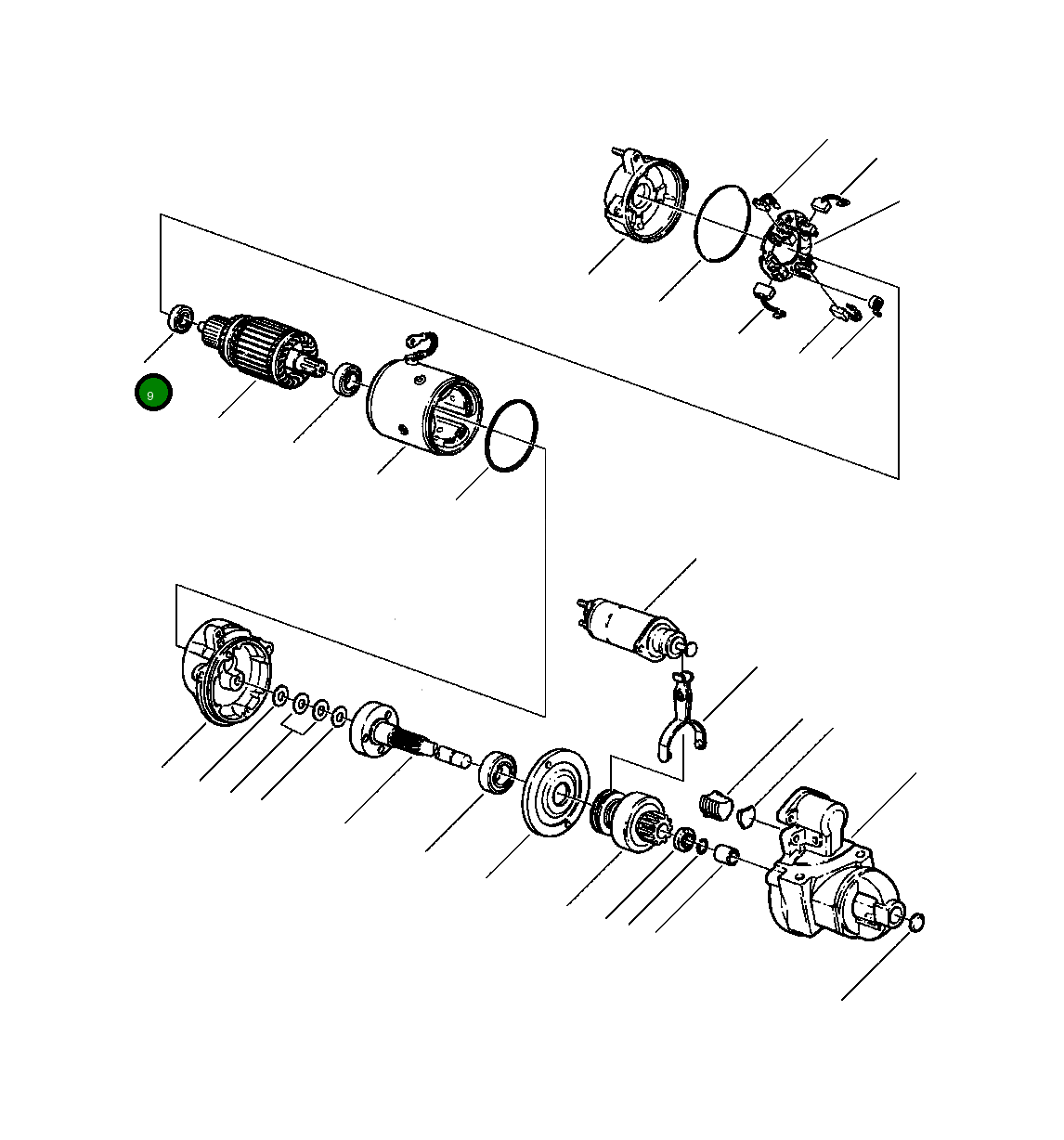 Подшипник якоря CE 1460 016 H1 Komatsu