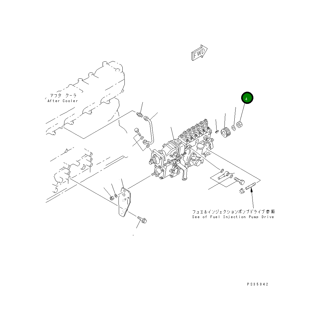 Шайба 6162-33-3940 Komatsu
