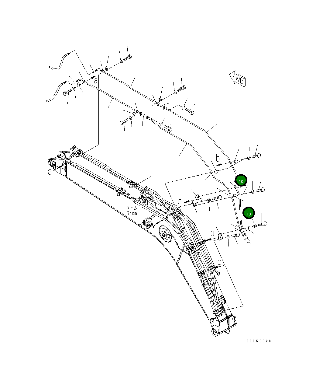 Хомут 20Y-62-53290 Komatsu