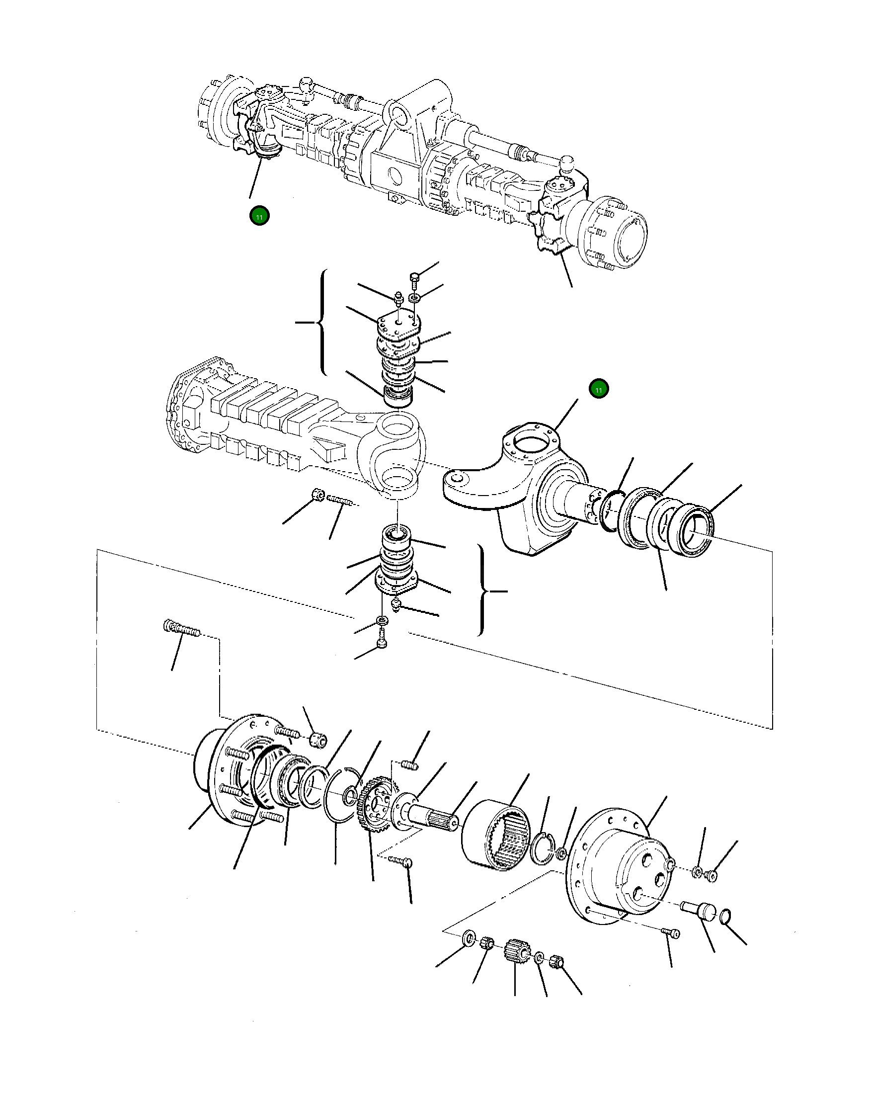 Шарнир 21D-23-11751 Komatsu