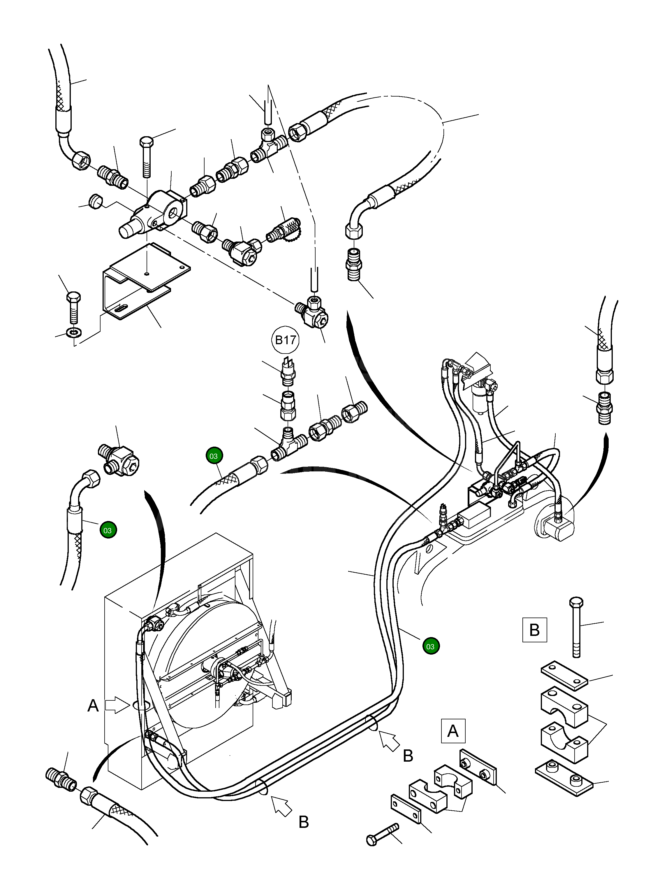 Шланг в сборе NW 20x5000 652 003 40 Komatsu