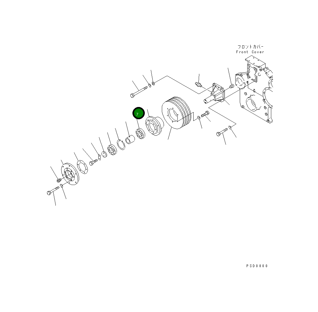 Шариковый подшипник 06007-06310 Komatsu