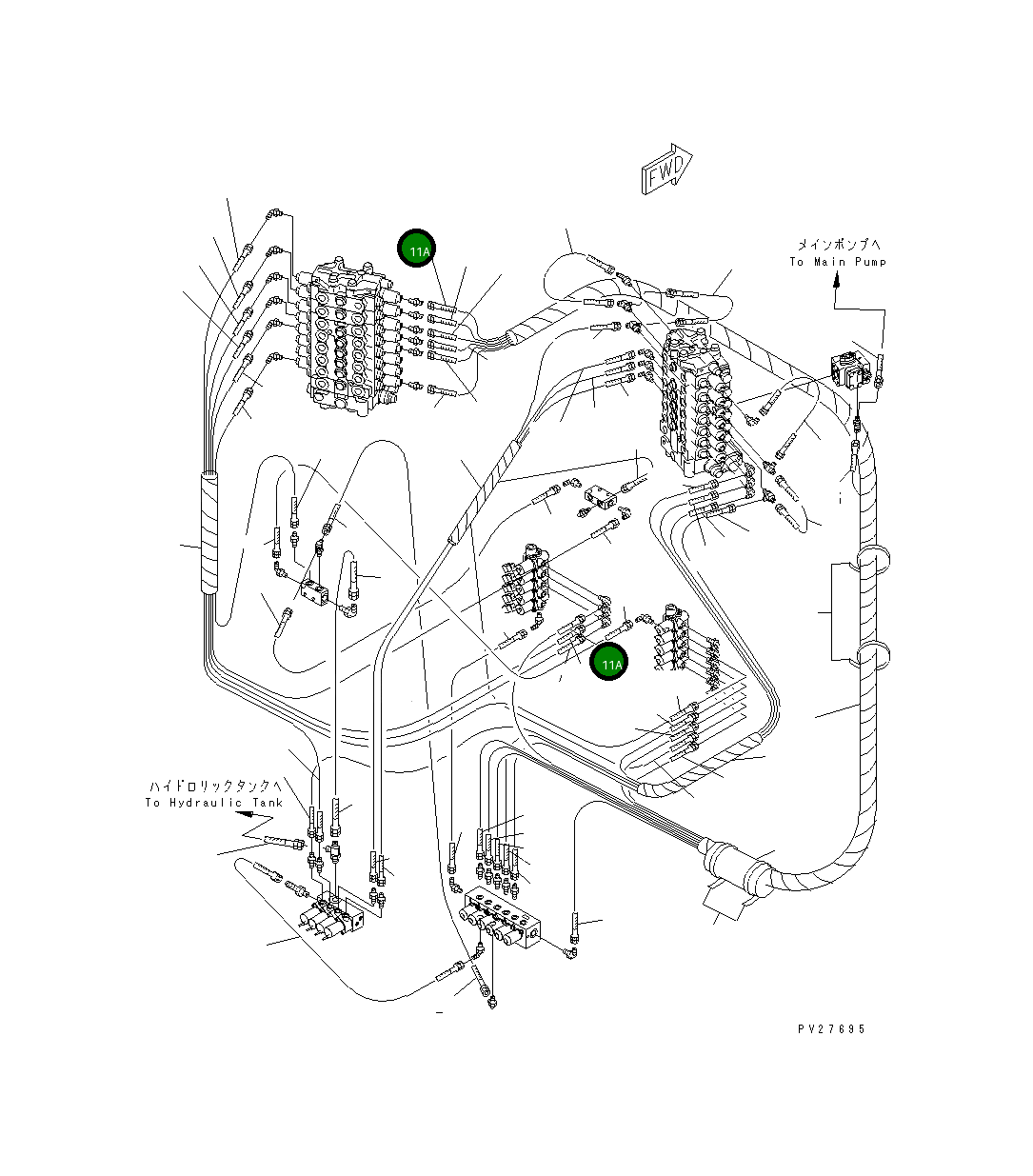 Шланг 1900MM 07184-00219 Komatsu