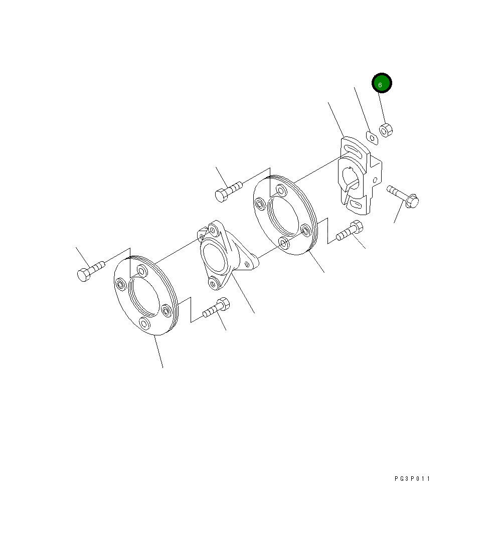 Гайка DK029200-8050 Komatsu