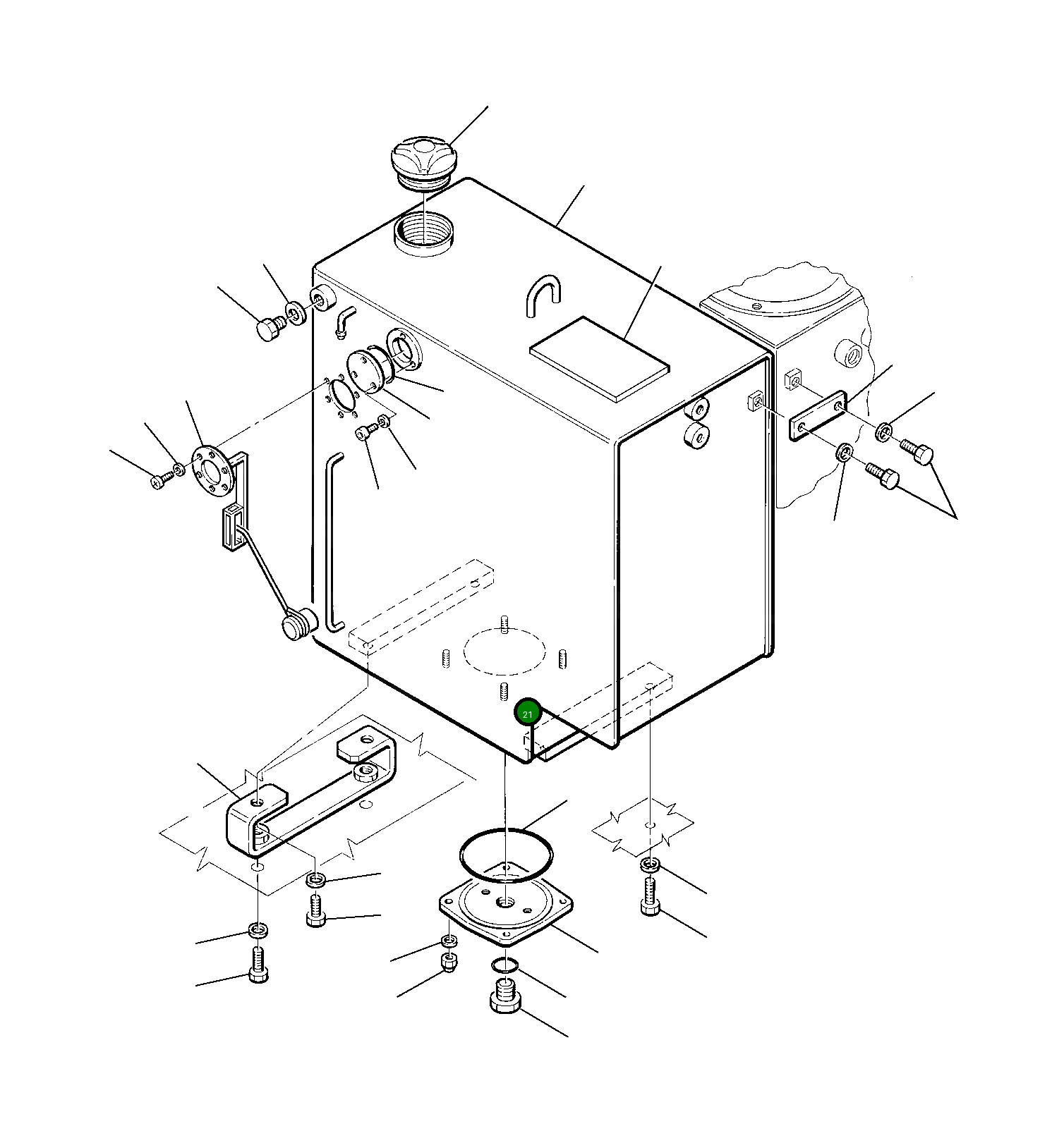 Пружинная шайба 21D-09-74120 Komatsu