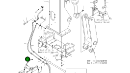 Шланг в сборе, 350MM 21M-46-14660 Komatsu