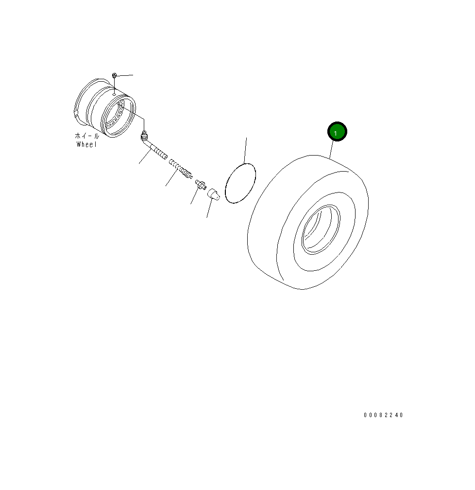 Шина 421-X55-3120 Komatsu