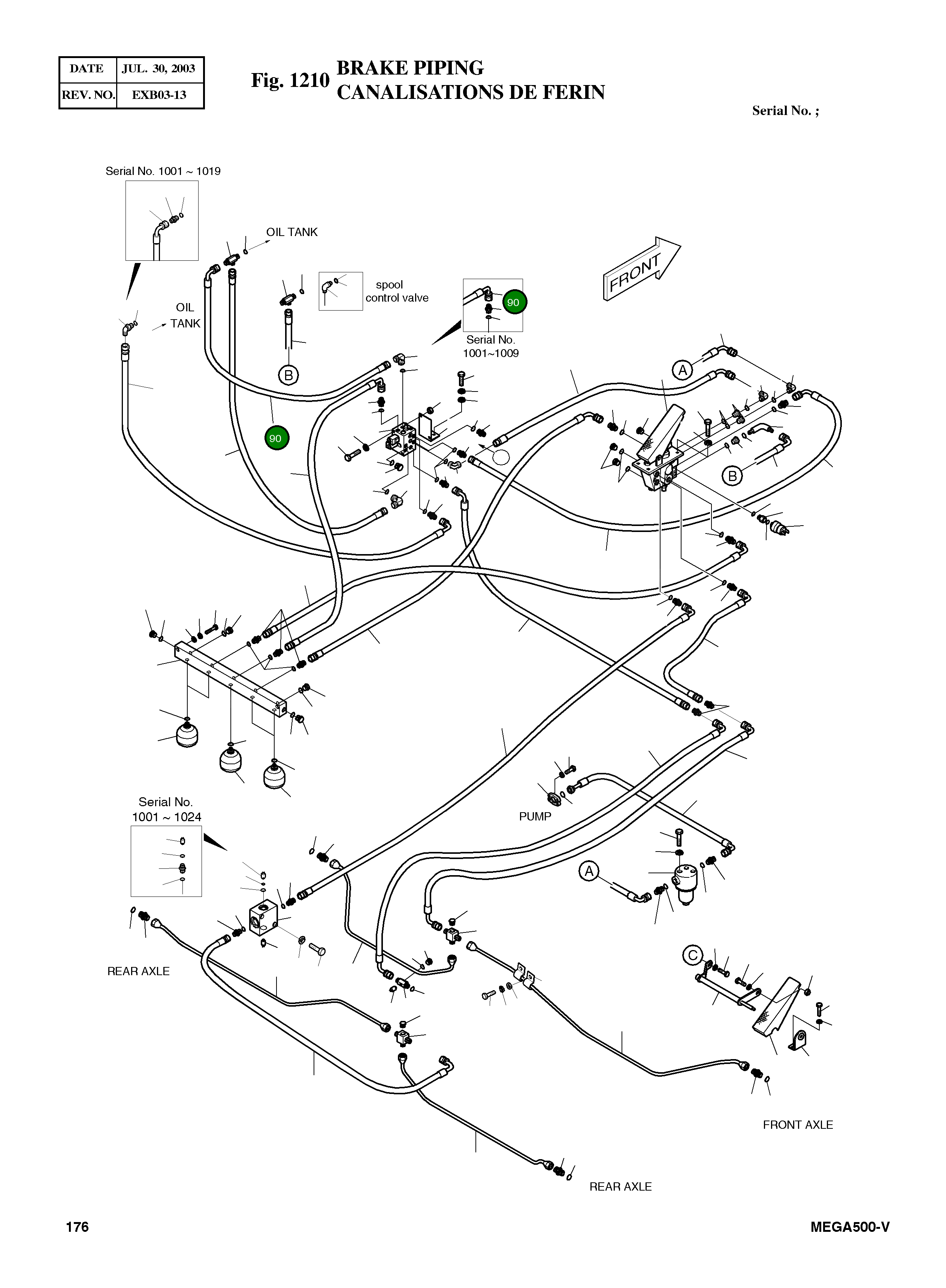 Шланг 2-PF3/8-2300L DS2059329 Komatsu