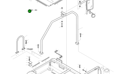 Крышка аккумулятора в сборе 621-01929A Komatsu