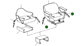 Ремень сиденья подвесного типа 1106 764 C91 Komatsu