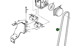 Приводной ремень 1270 722 H1 Komatsu