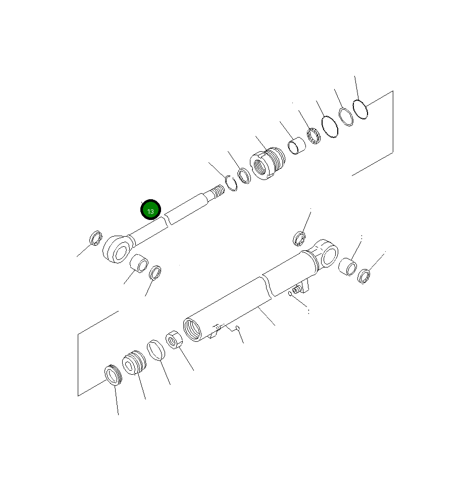 Шток 721-58-30640 Komatsu