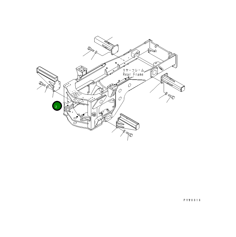 Правая штанга 421-S13-2221 Komatsu