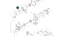 Шумопоглощающий дефлектор турбокомпрессора 6738-81-8820 Komatsu