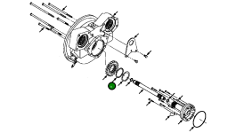 Игольчатый упорный подшипник 1437 665 H1 Komatsu