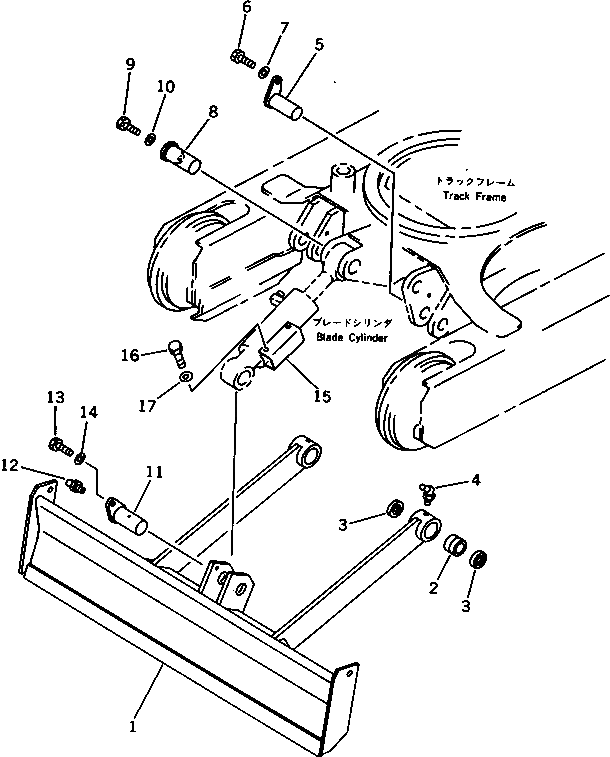Отвал в сборе 20M-71-00610 Komatsu