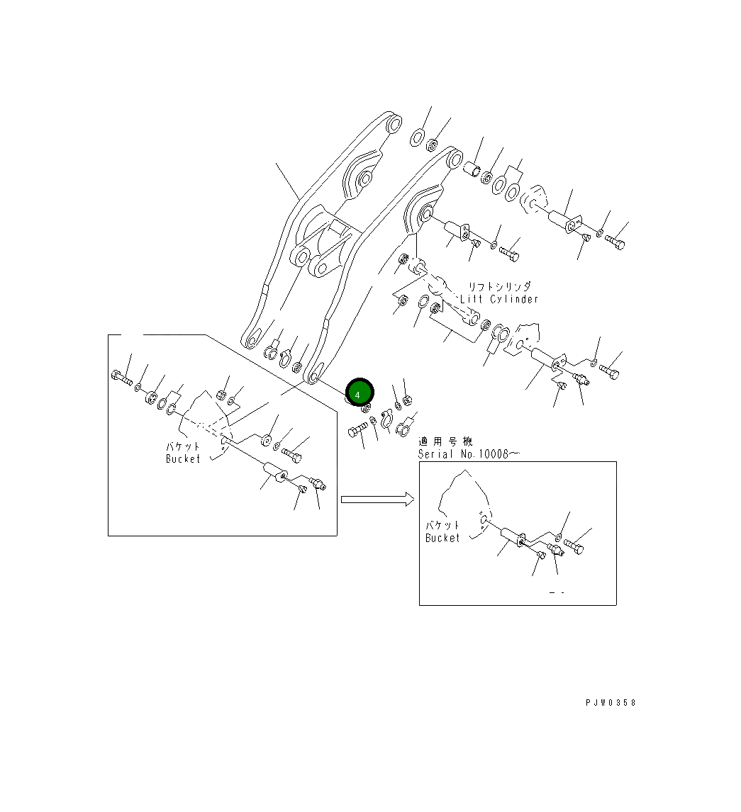 Втулка 427-M42-1130 Komatsu