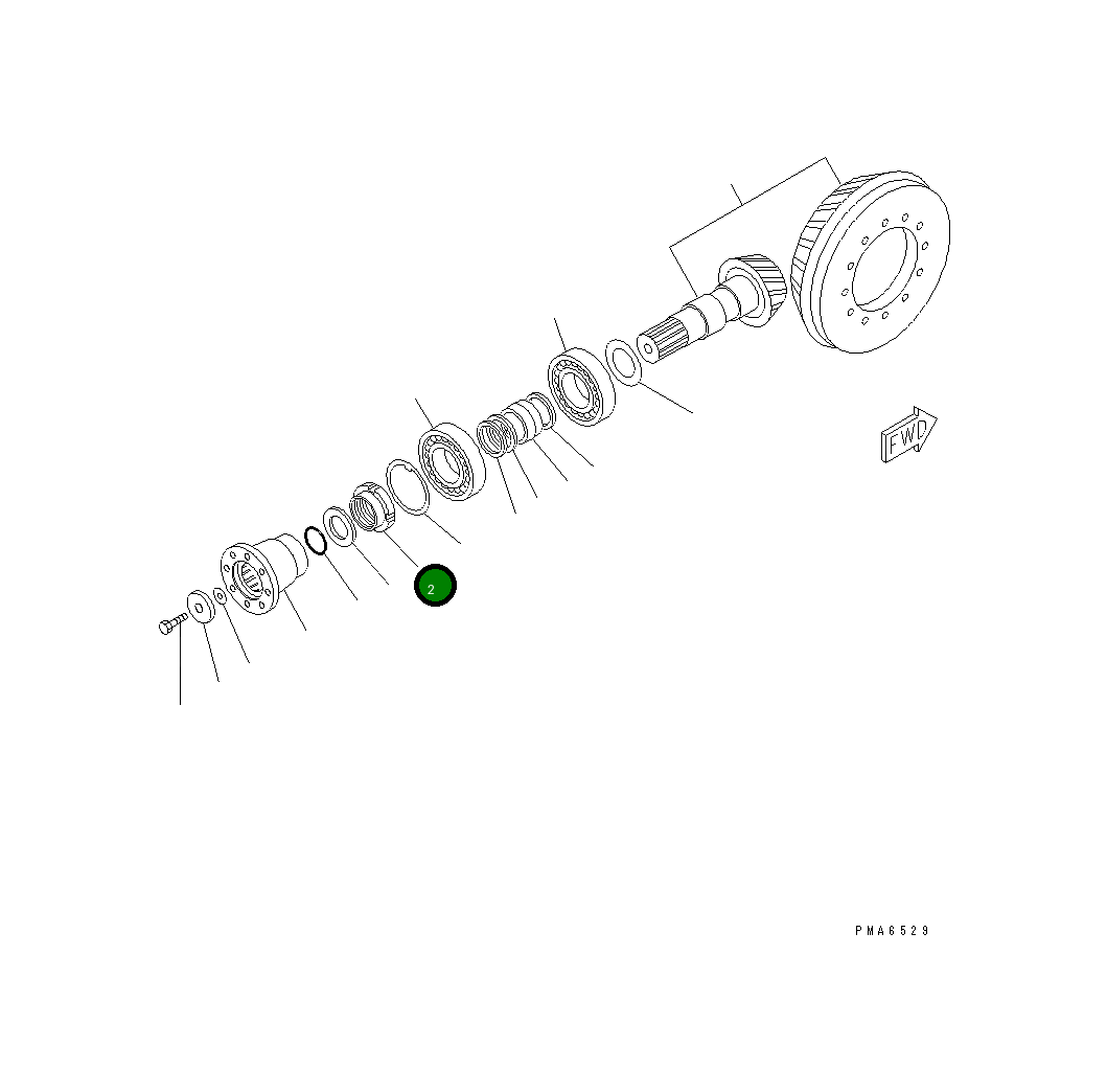 Гайка 20E-23-K1610 Komatsu