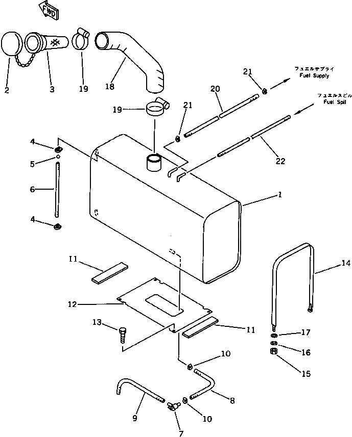 Гайка M182008000006 Komatsu