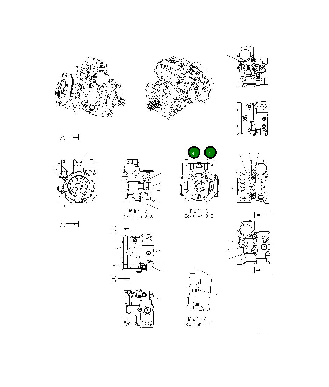 Комплект уплотнений UCR902603586 Komatsu