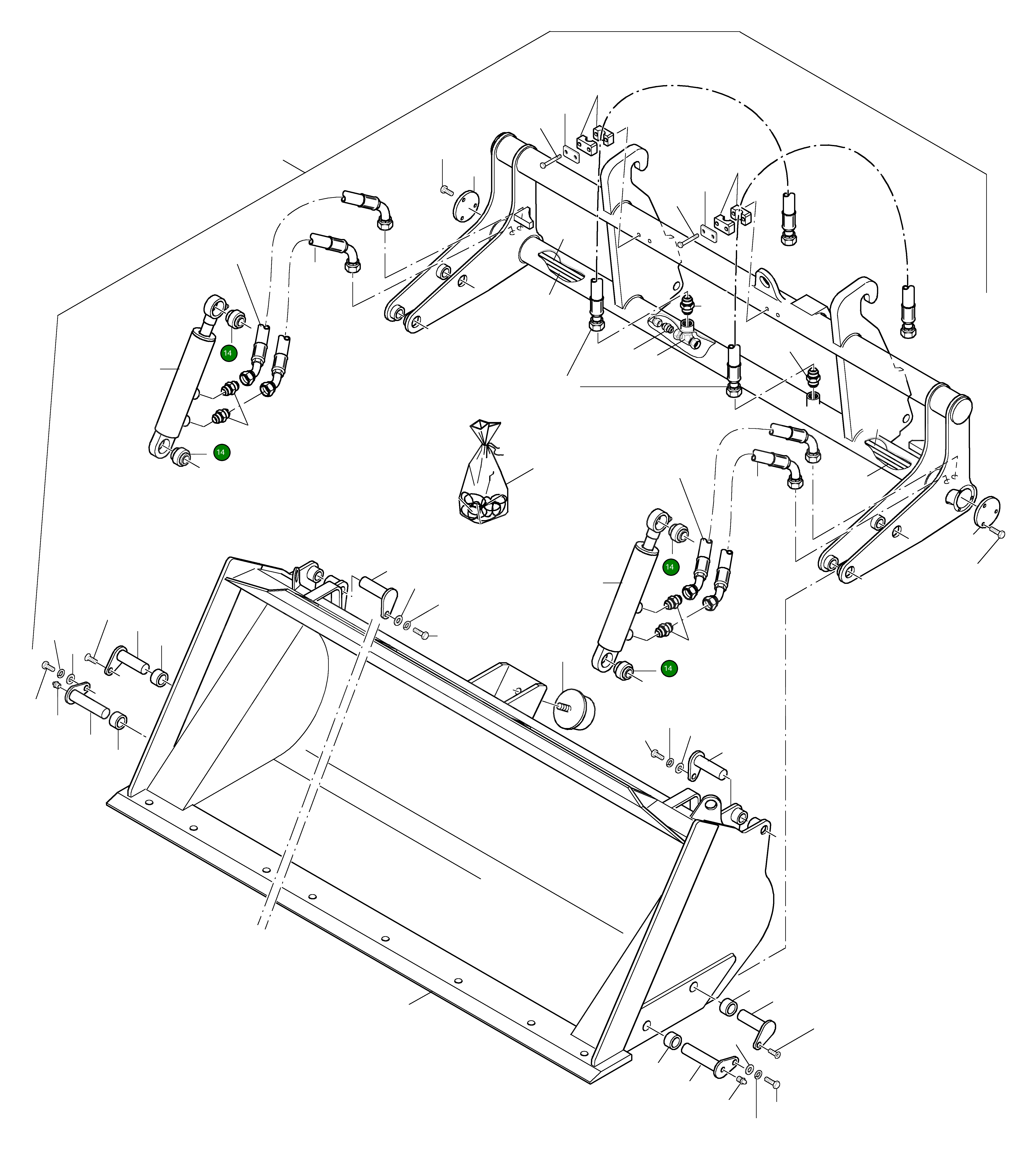 Шаровой шарнир 42R-70-H0P48 Komatsu