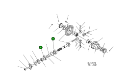 Конический роликовый подшипник 005.10.0162 Komatsu