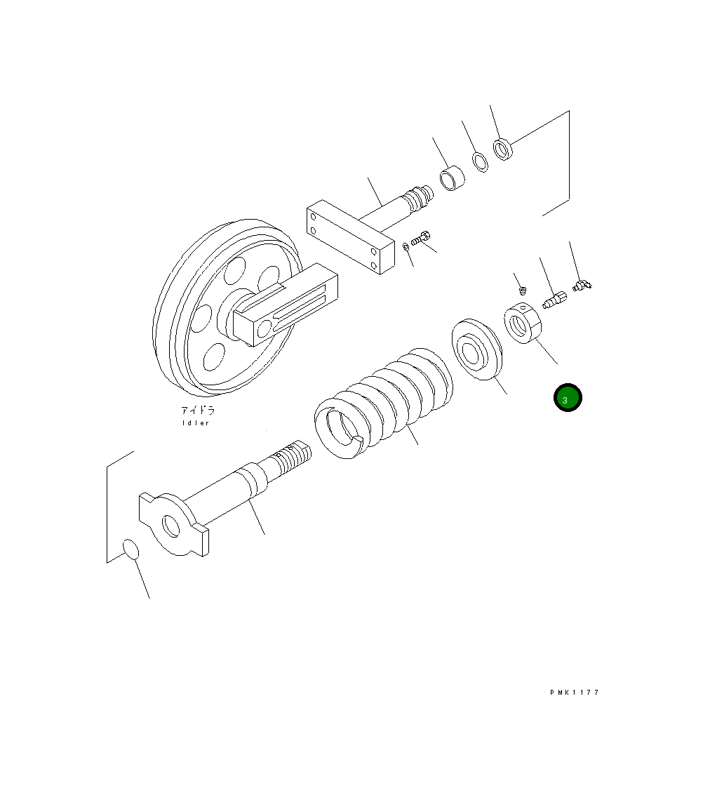 Гайка 201-30-75160 Komatsu
