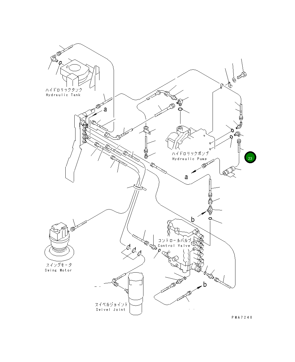 Шланг 600MM 203-62-52330 Komatsu