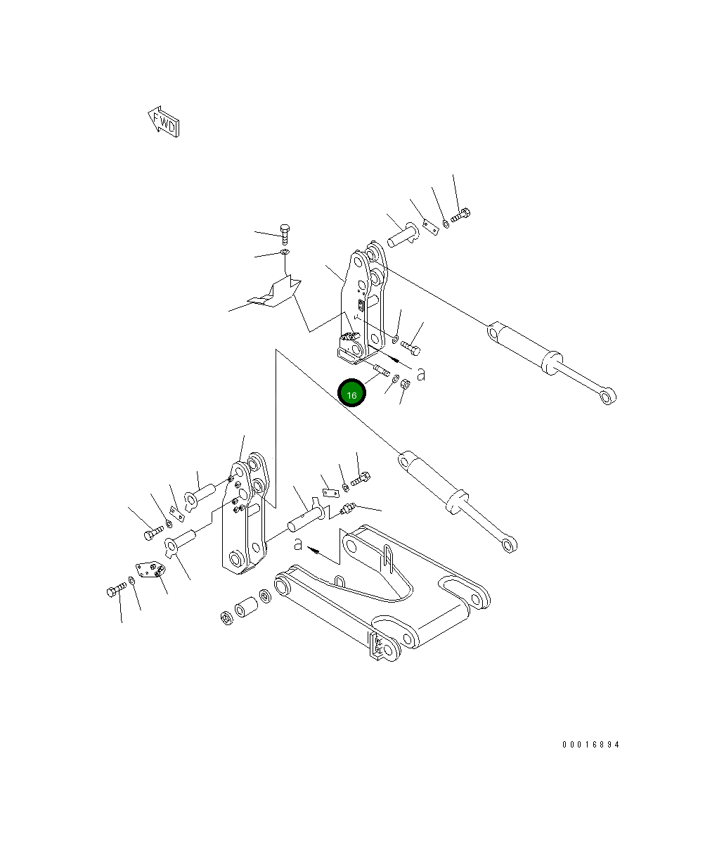 Шпилька 195-78-11270 Komatsu
