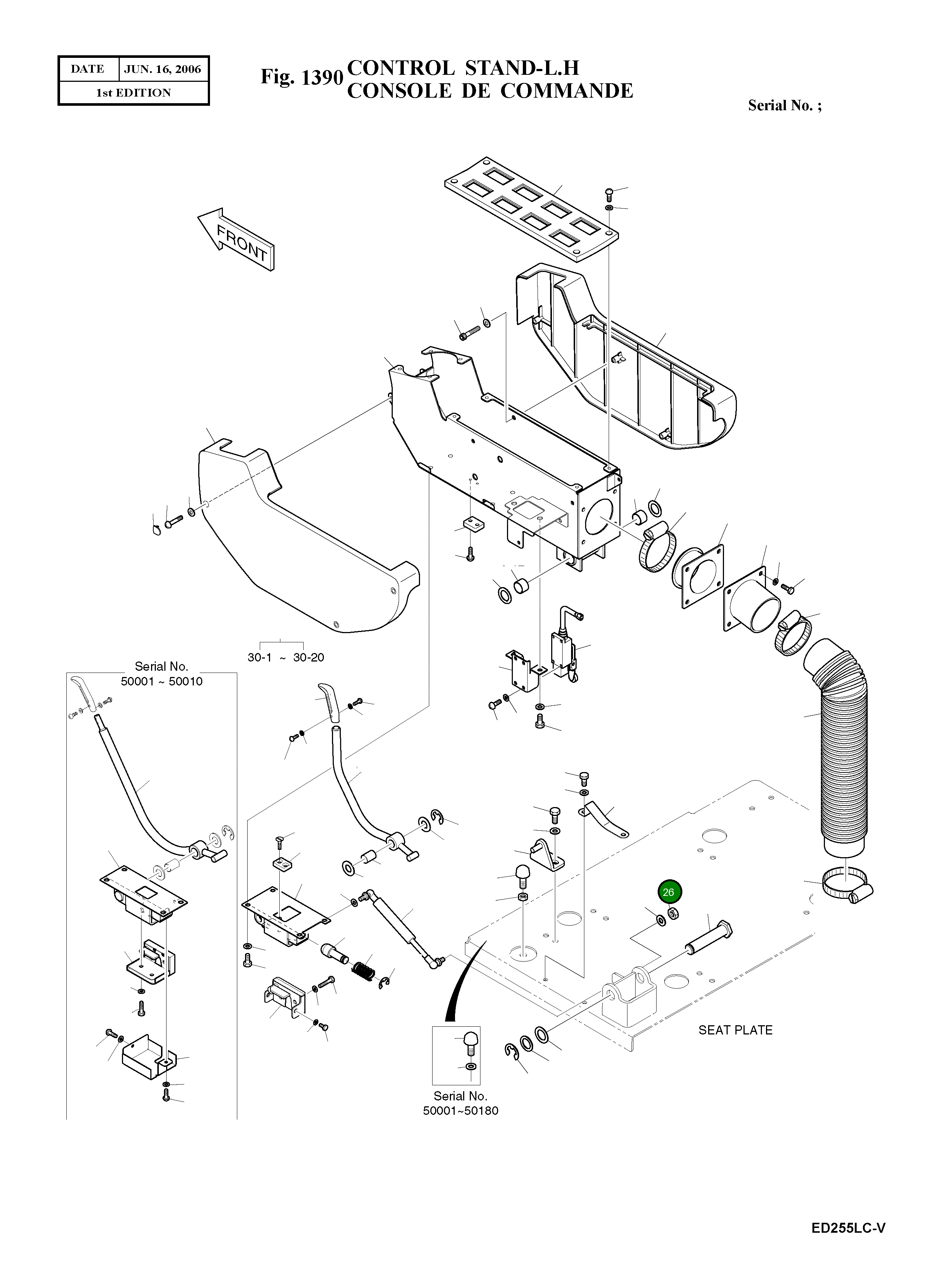 Гайка M8X1.25 2121-1311D2 Komatsu