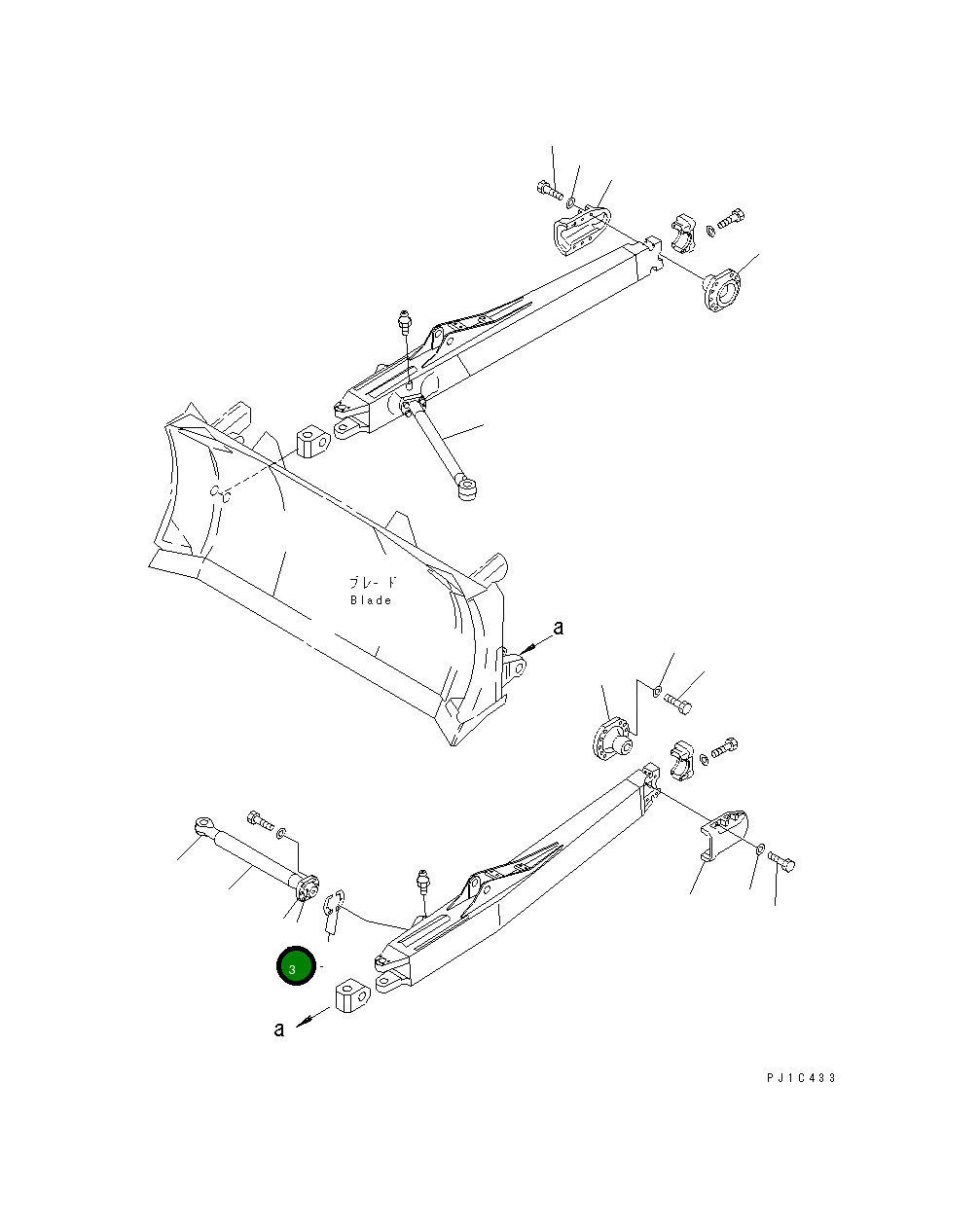 Шаровой штифт (приварной) 17M-71-21271 Komatsu