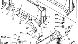 Группа отвала 195-72-X1102 Komatsu