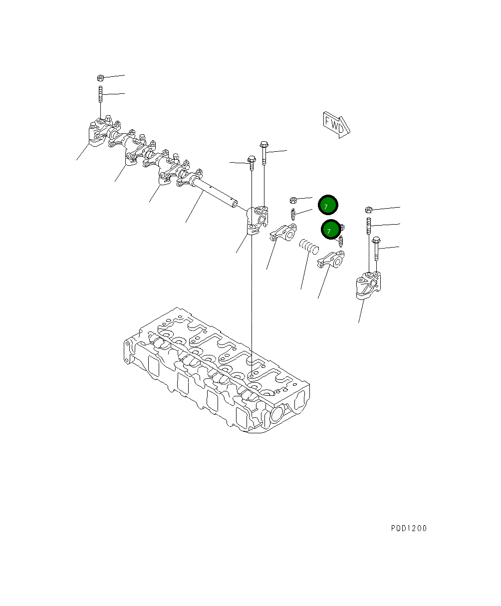 Гайка YM129150-11750 Komatsu