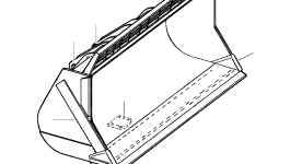 Отвал в сборе с режущей кромкой 1123 084 C3 Komatsu