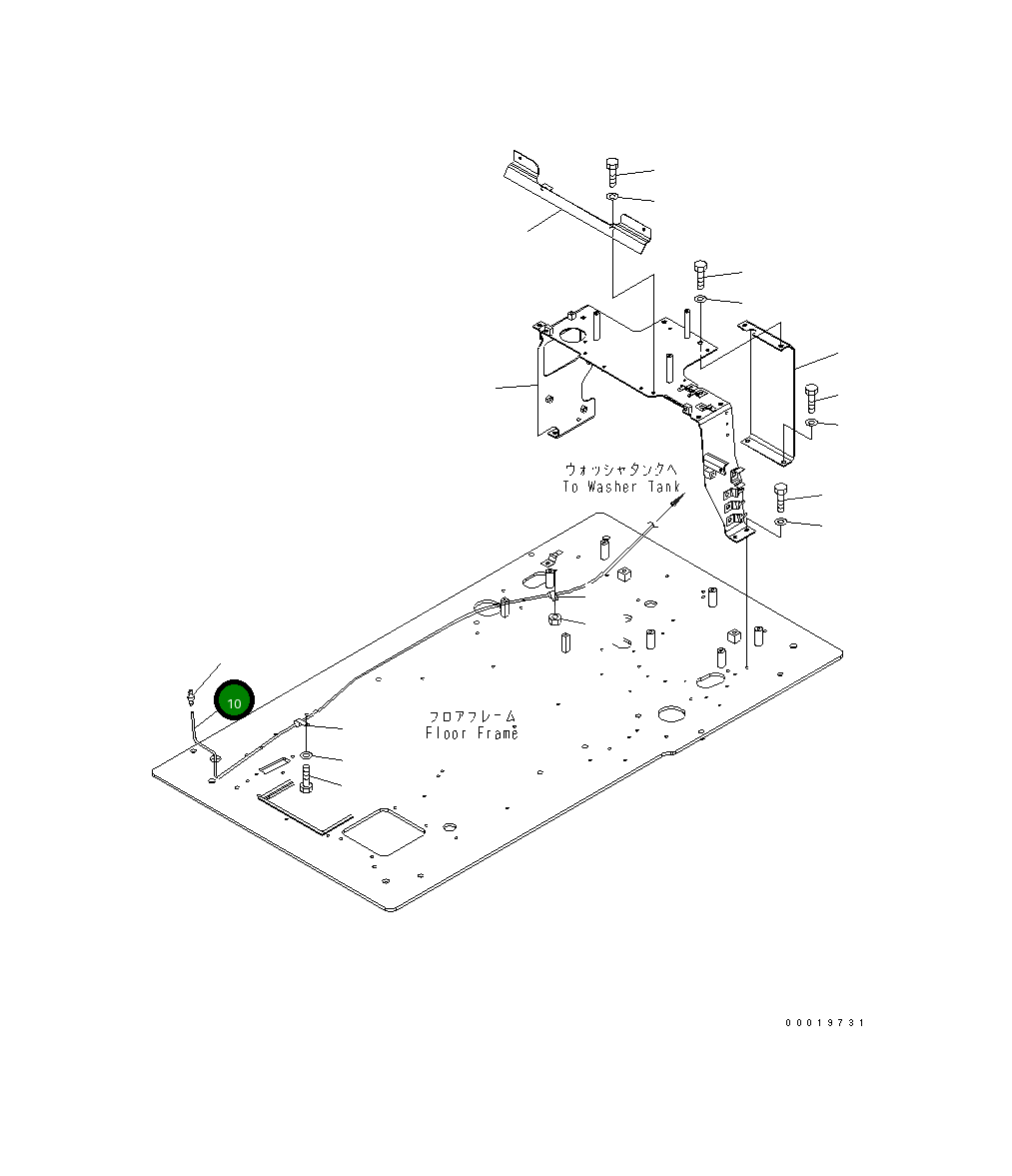 Шланг 2000MM 20Y-06-31490 Komatsu