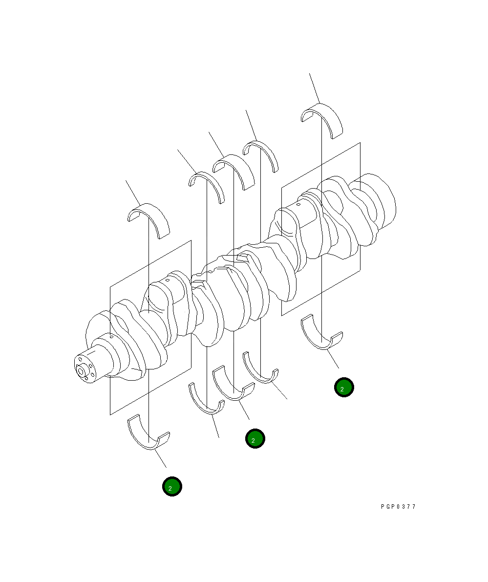Нижний подшипник CU3016782 Komatsu