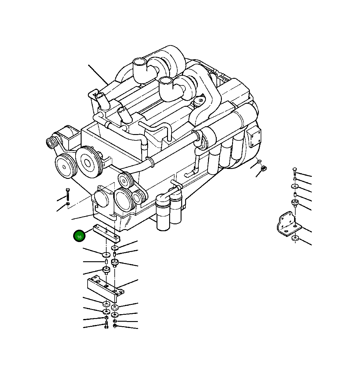 Задняя опорная штанга 1139 602 C1 Komatsu