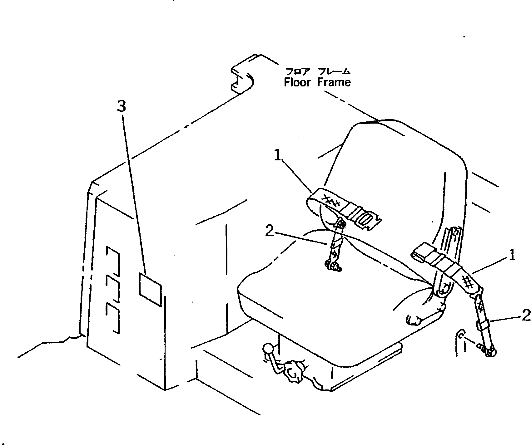 Страховочный ремень 17A-57-21221 Komatsu